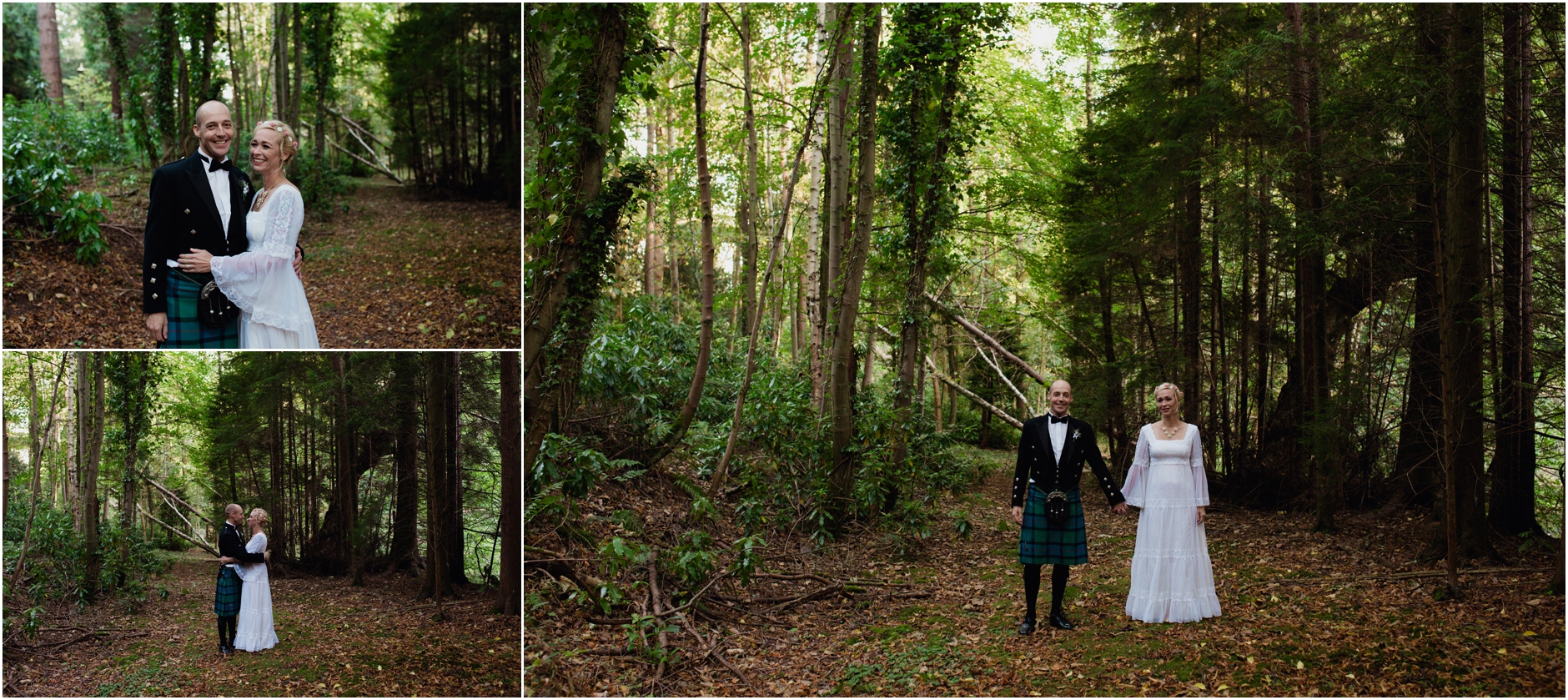bride and groom on their scottish castle elopement
