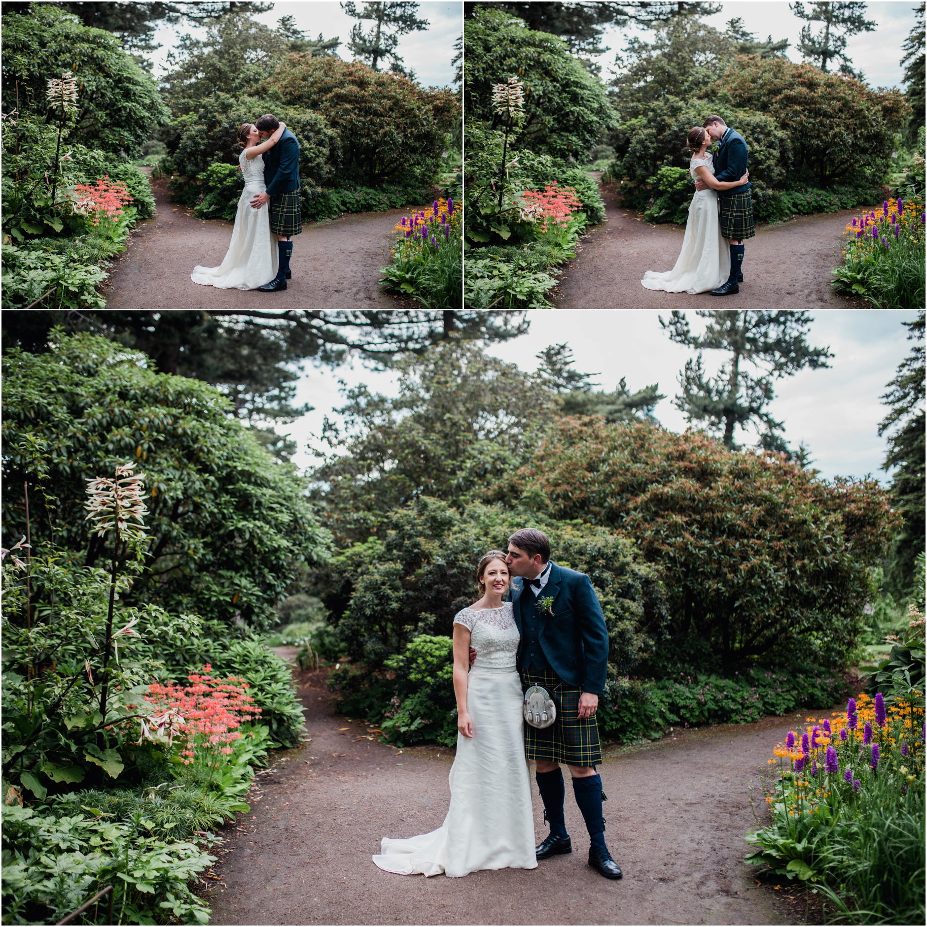 botanics edinburgh wedding photos