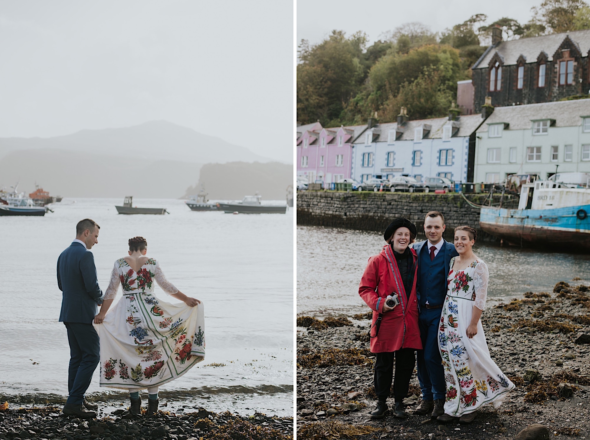 portree harbour wedding photos