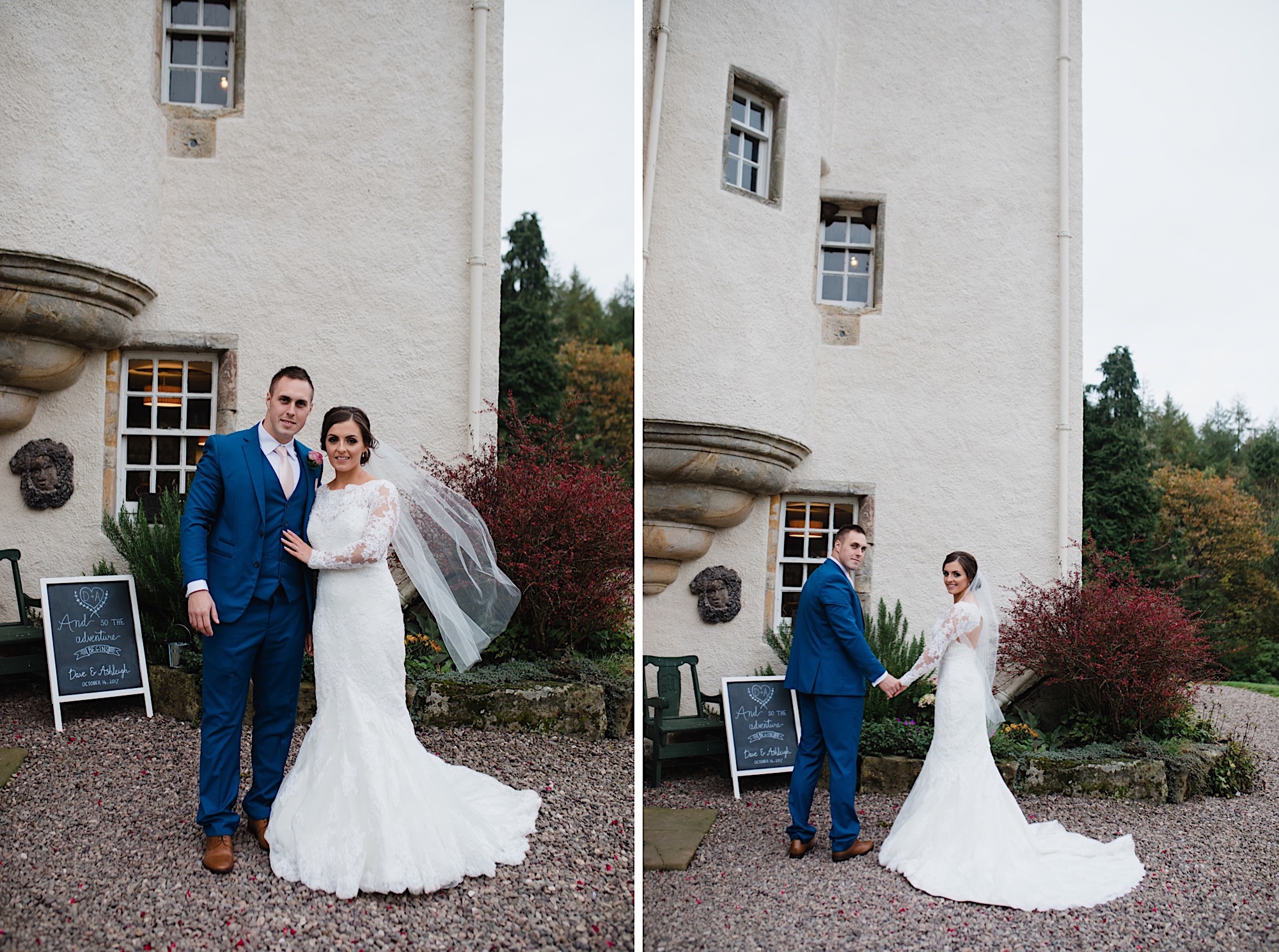 tullibole castle barn wedding photos