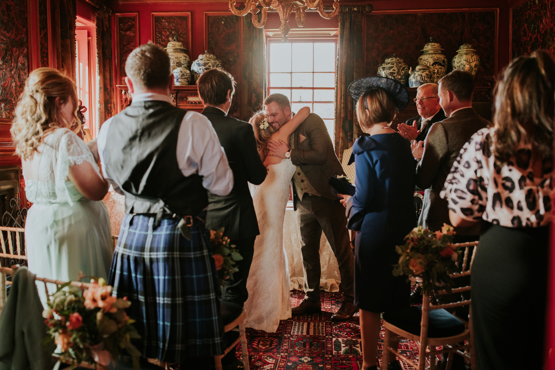 prestonfield house edinburgh intimate wedding